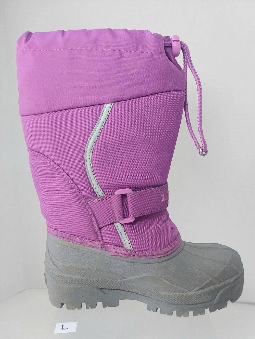 L.L. Bean Girls' Purple Waterproof Winter Boots